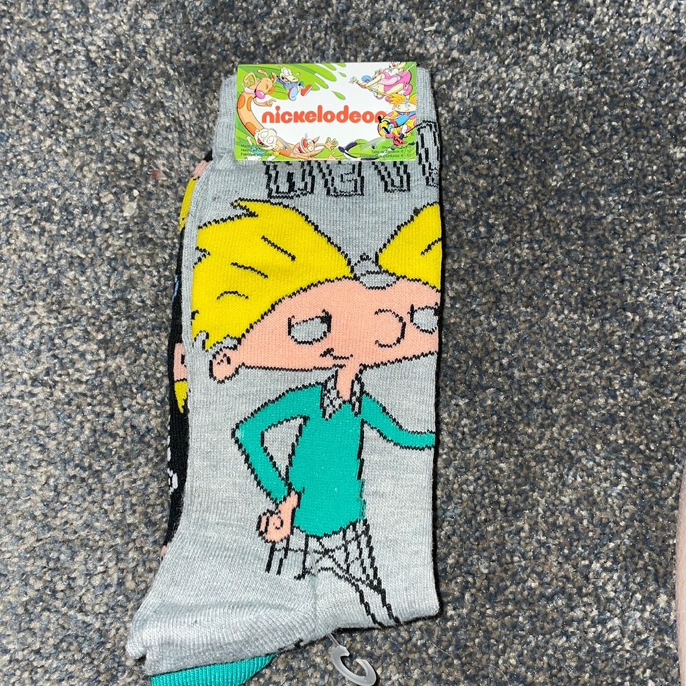 Nickelodeon Hay Arnold 90’s Throwback Socks Set of 2